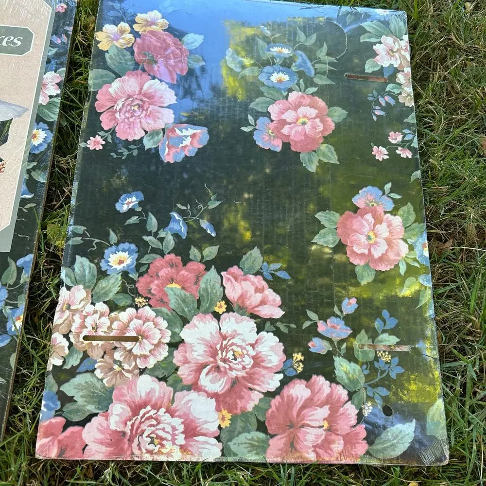 Country Estates Storage Shoe Boxes Set of 2 French Countryside Floral NIP
